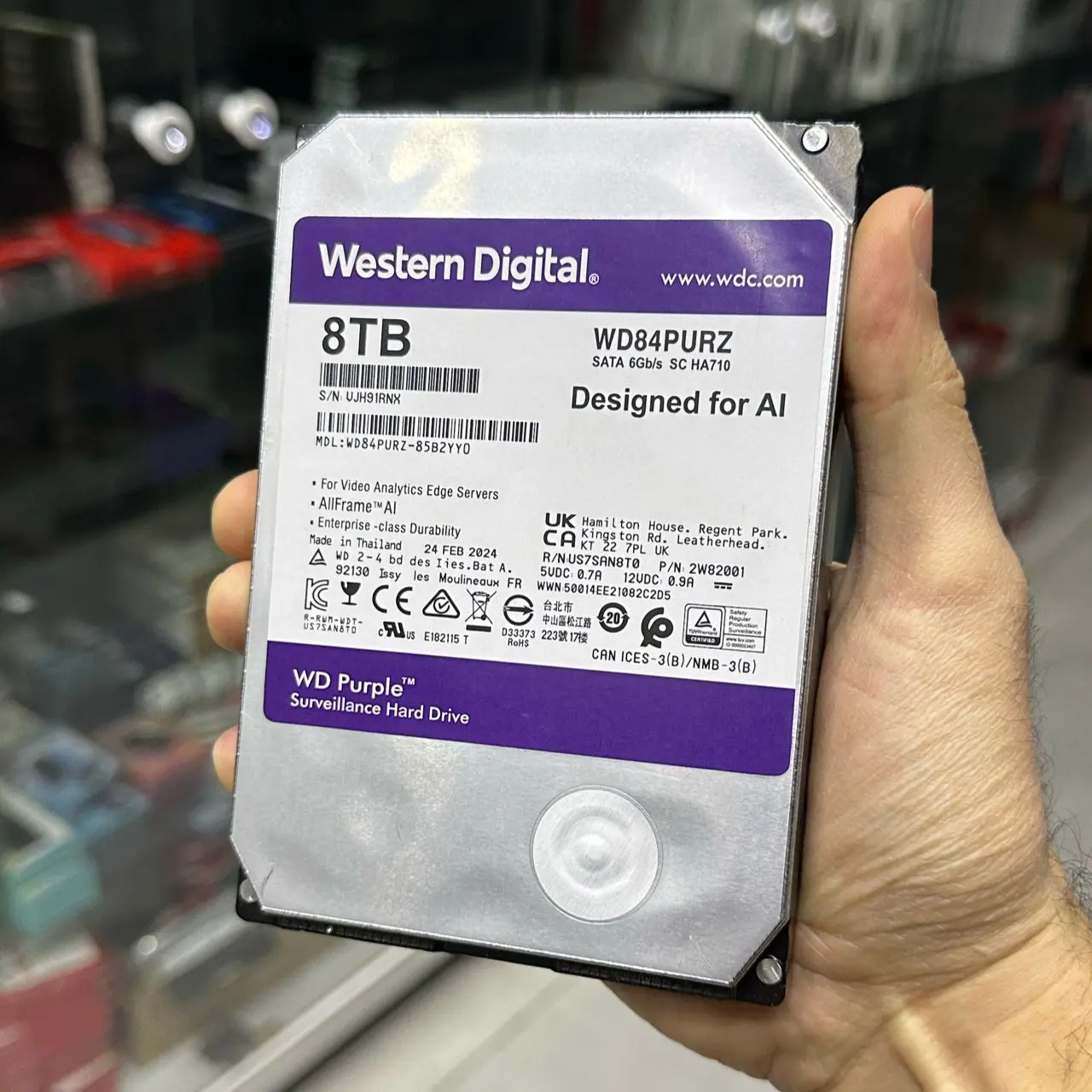 HDD WESTERN DIGITAL PURPLE 8TB